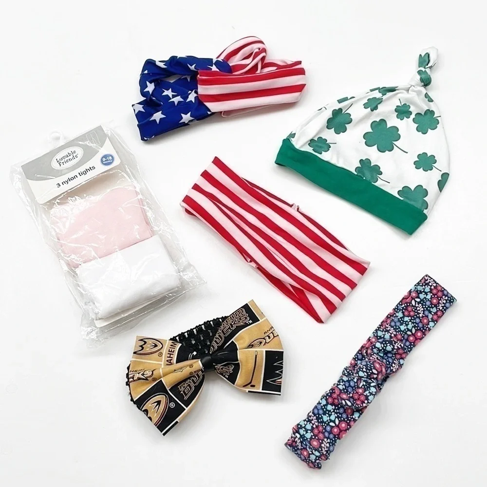 Baby girls accessories - tights, headbands, cap